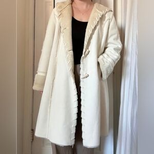 Elegant Cream Teddy Jacket for Women